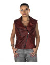 Women's leather vest – Valery Bis | Leather Trend
