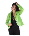 Giacca Donna Verde Chiaro in Pelle - Classic 712 | Leather Trend