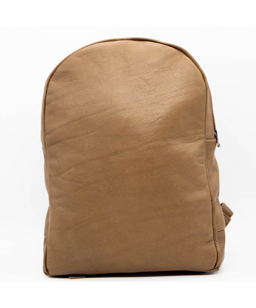 Palermo Smooth Version - Backpack Genuine Brown Leather