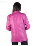 Giacca in Pelle da Donna Fucsia - Clarissa | Leather Trend