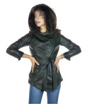 Women's Green Leather Jacket - Colima | Leather Trend