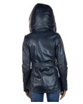 Giacca Donna Blu in Pelle - Colima | Leather Trend