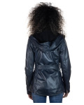 Giacca Donna Blu in Pelle - Colima | Leather Trend