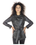 Women's Grey Leather Jacket - Colima | Leather Trend