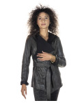 Women's Grey Leather Jacket - Colima | Leather Trend