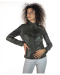 Giacca in Pelle da Donna Verde - Michelina | Leather Trend