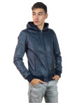 Bomber in Pelle Blu da Uomo - Napoli | Leather Trend