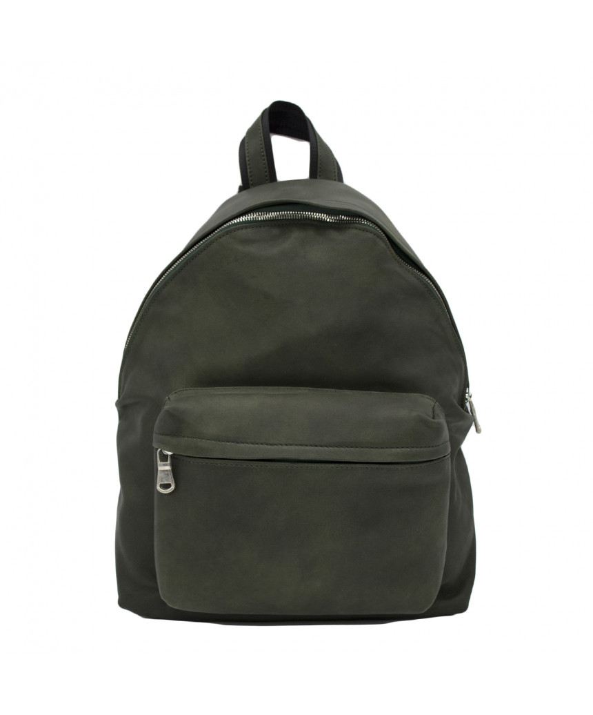 Small Men - Small Backpack in Genuine Green Leather