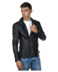 Men's Black Leather Perfecto Jacket - Ciro | Leather Trend
