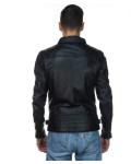 Men's Black Leather Perfecto Jacket - Ciro | Leather Trend