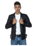 Men's Black Leather Perfecto Jacket - Ciro | Leather Trend