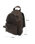 Women's Dark Brown Leather Backpack - India | Leather Trend