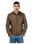 Giacca in pelle con cappuccio - Terminator | Leather Trend