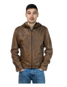 Hooded leather jacket - Terminator | Leather Trend