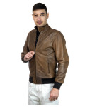 Bomber in Pelle Cuoio da Uomo - Napoli | Leather Trend
