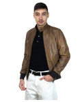 Bomber in Pelle Cuoio da Uomo - Napoli | Leather Trend