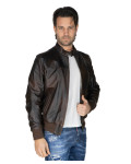 Bomber in Pelle da Uomo Testa di Moro - Frank | Leather Trend