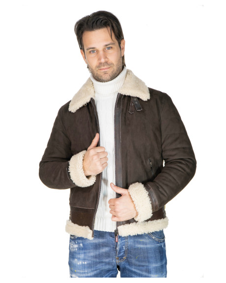 Giacca in nabuk e montone da uomo - Francesco | Leather Trend 2