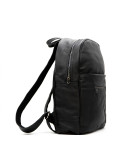 Leather backpack mod. Palermo in genuine Black leather 100% made in Italy