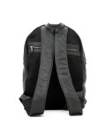Leather backpack mod. Palermo in genuine Black leather 100% made in Italy