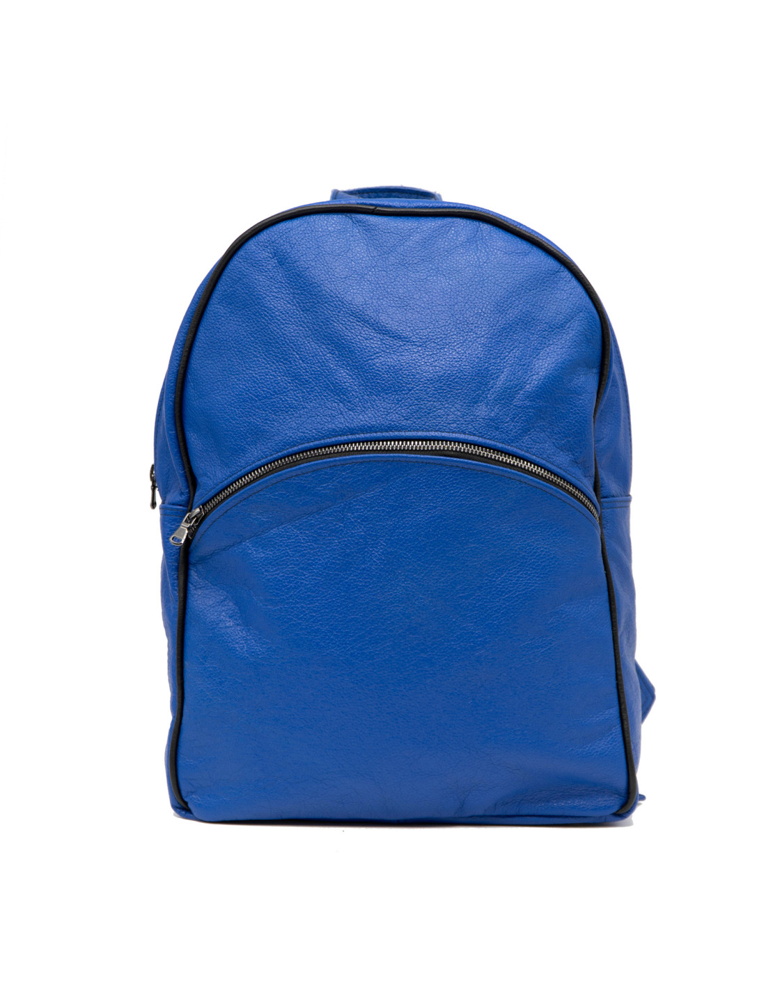 Lisbona - Backpack in Genuine Electric Blue Leather - LEATHER BACKPACKS ...