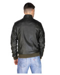 Men's Green Bomber Leather Jacket – Victor | Leather Trend