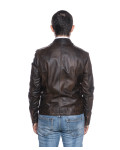 Men's Brown Leather Jacket - U09 | Leather Trend