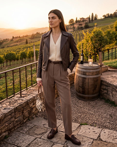 Giacca in pelle