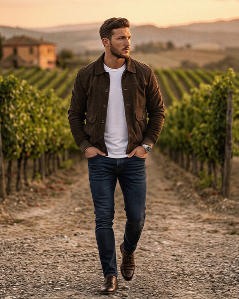 Giacca in pelle