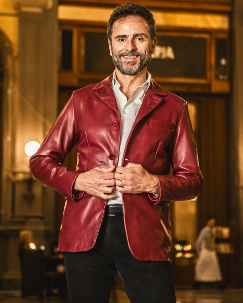 Giacca in pelle Violetta bis